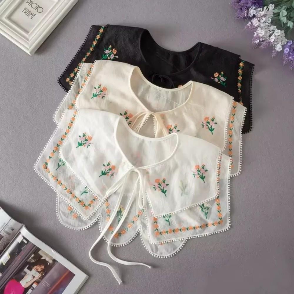 Detachable Removable Fake Collar Double-layer Shoulder Wrap  DIY Decorative Accessory