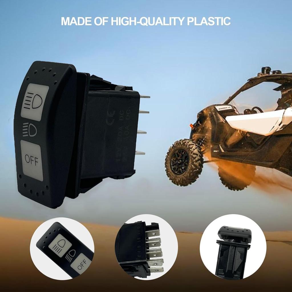 Headlight Switch for CAN-AM Maverick X3 Maverick Trail Defender HD8 HD5 HD10 MAX HD8 Traxter HD10 Sport OEM 710004492