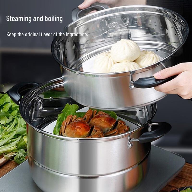 BST-151 3-stöckiger Dampfgarer aus Edelstahl
