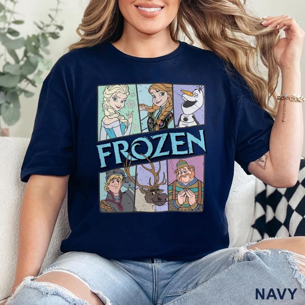 Elsa Shirt   Frozen Character Tshirt New Casual Fashion Unisex and Women Couple Street Wear