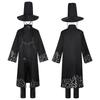 Anime Saja Boys Cosplay Costume Halloween Printed K-Pop Demon Hunters Cosplay Kimono Set Show Party Clothes Hat for Adult Kids