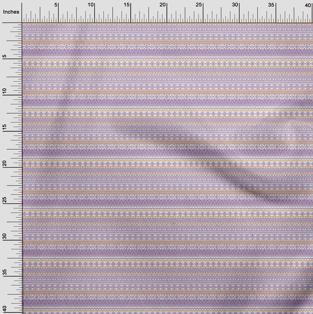 oneOone Cotton Flex Amethyst Fabric Aztec Tribal Sewing Fabric By The Yard Printed Diy Clothing Sewing Supplies 40 Inch