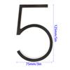 1PC 5 Inch Zinc Alloy Floating House Number Modern Door Plates for Outdoor Mailbox Yard Home Wall Door Garage Gate with Nail Kit