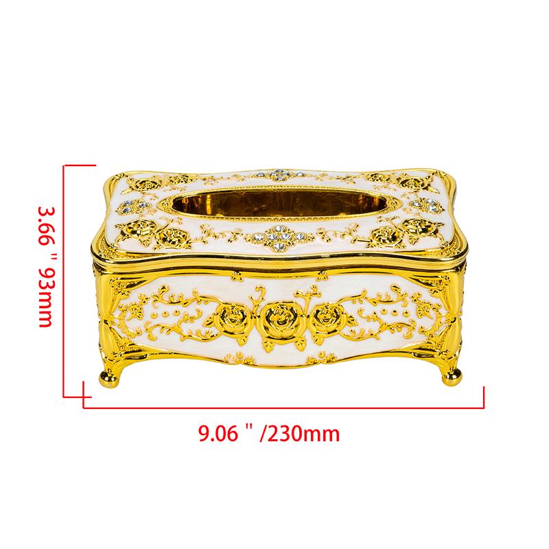 Elegant Tissue Box Cover Chic Napkins Case Holder Hotel Home Desktop Organizer