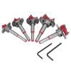 5Pcs Adjustable Forstner Drill Bit Set Tungsten Steel Titanium Coated Working Drills 15mm?35mm