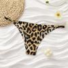 SHEIN Europäische & Amerikanische Sexy Leopardendruck Nahtlose Slips - Damen Übergröße Dünne Träger Unterwäsche