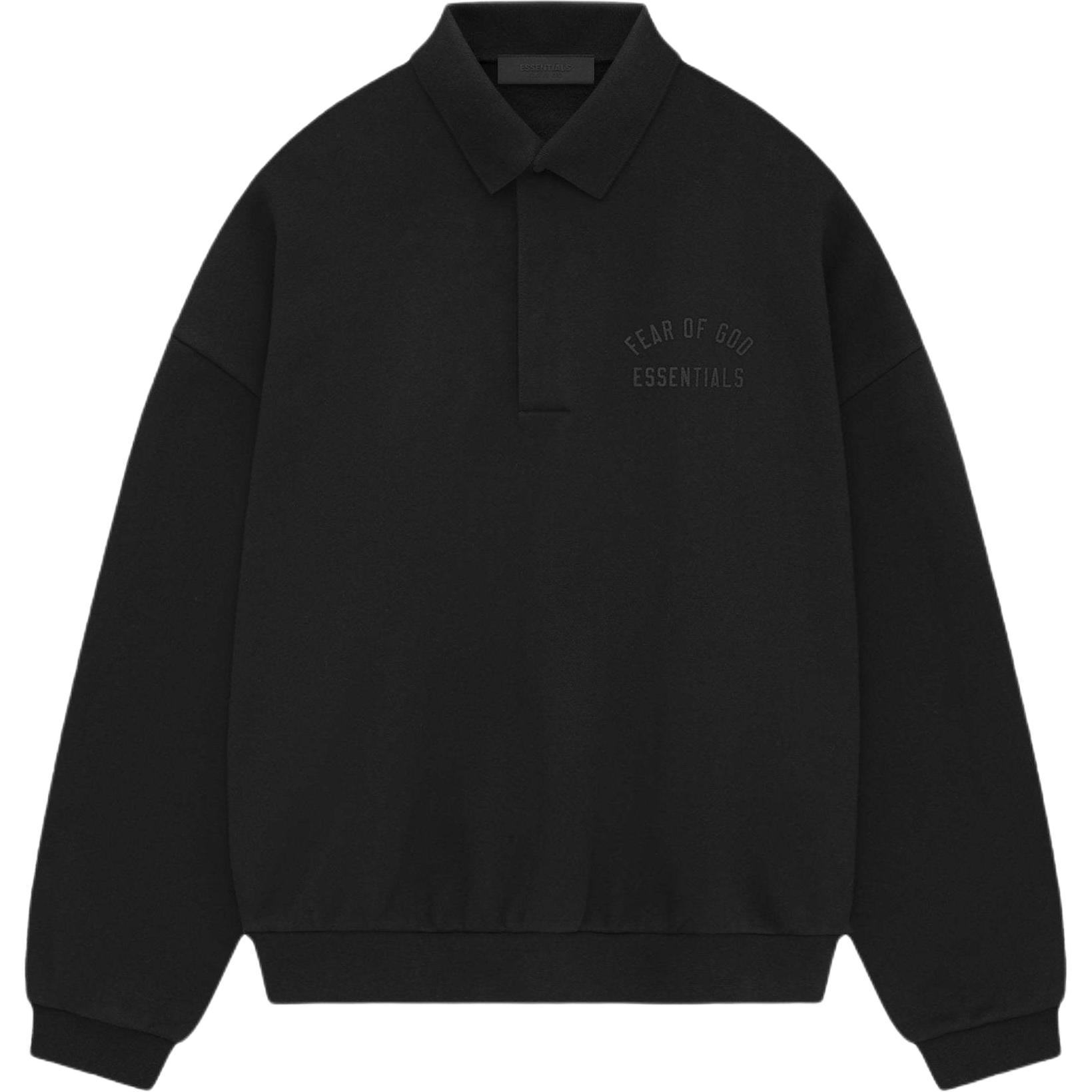

Fear of God Essentials Флисовое поло Черный Мужские Топы 192BT244390F XS