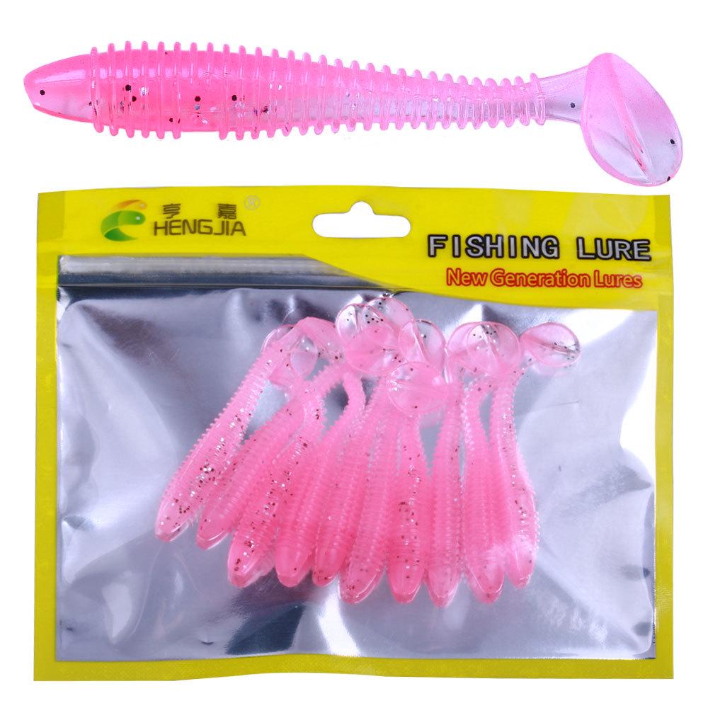 T-Tail Spiral Soft Bait Worm Set - Artificial Fishing Lure