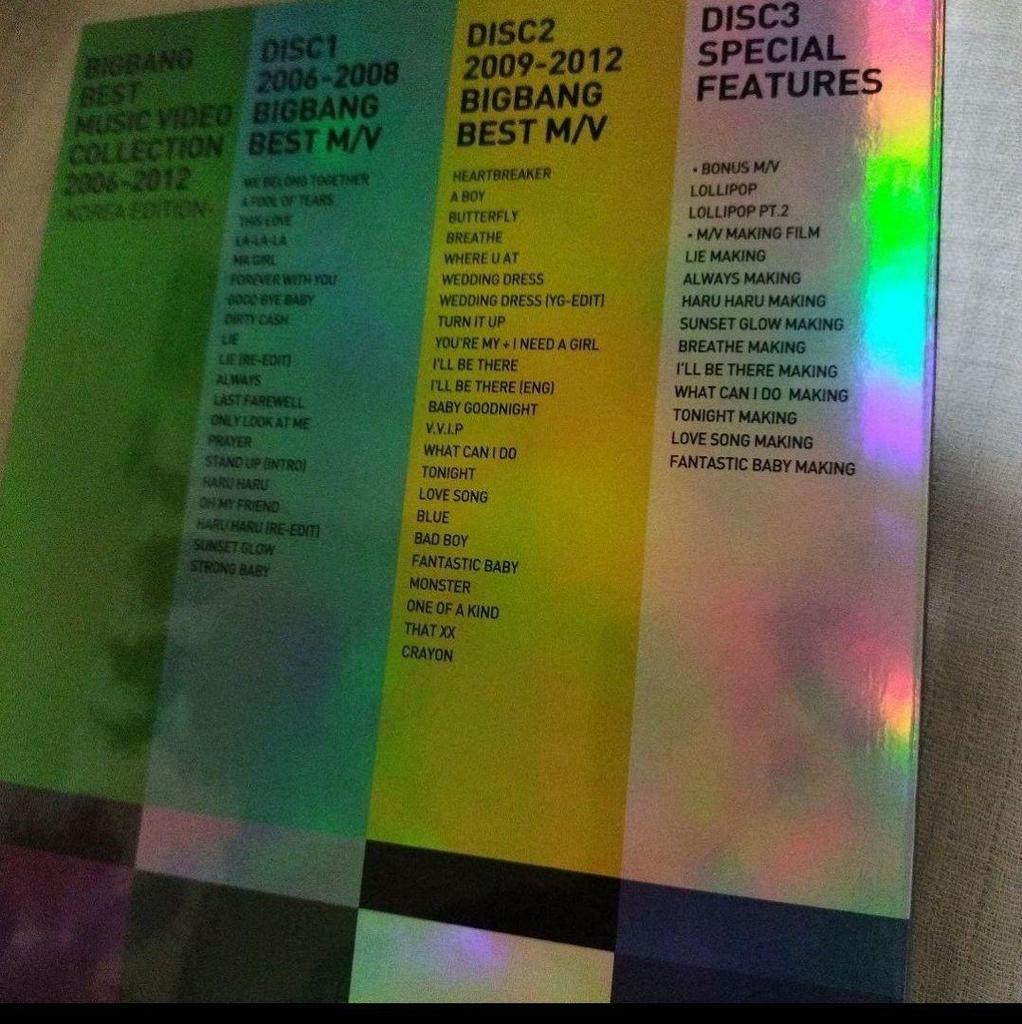 [USED] BIGBANG BEST MUSIC VIDEO COLLECTION and others