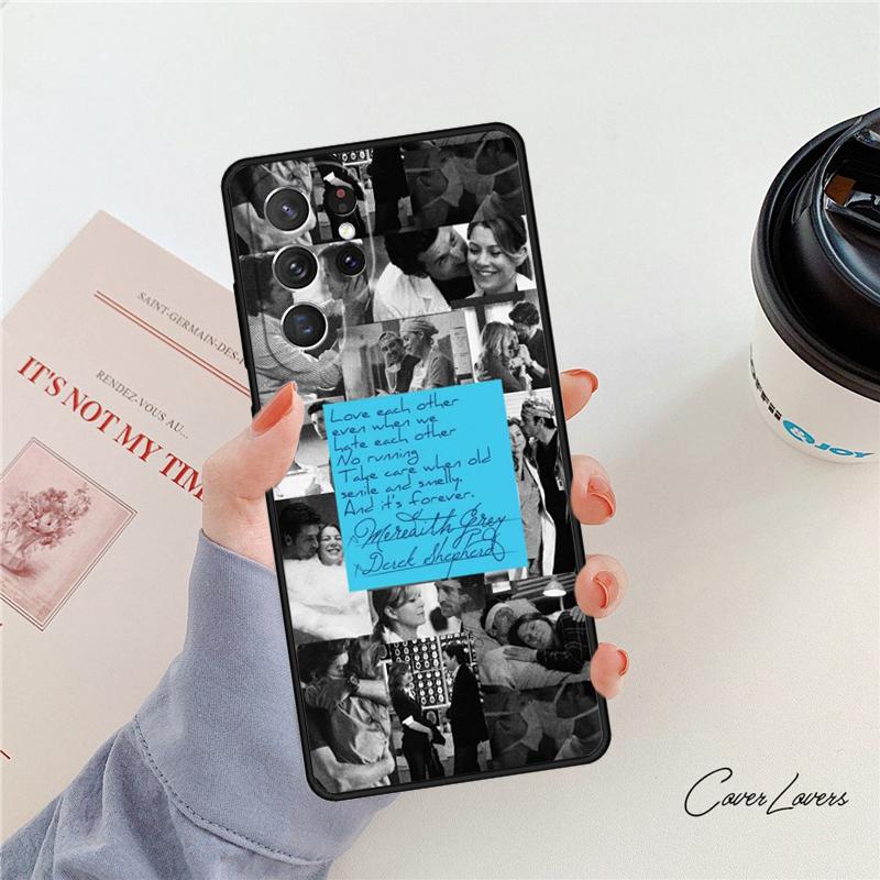 Derek Shepard Grey Anatomy Phone Case For Samsung Galaxy S24 S25 S23 S22 Ultra Note 10 20 Plus S20 S21 FE Cover