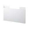 Yamazaki Jitsugyo 4796 Placemat Storage, White, Approximately W45XD2XH30cm, Tower, Magnet Storage, Multifunctional, Gap Storage