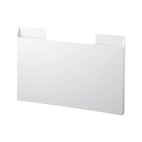 Yamazaki Jitsugyo 4796 Placemat Storage, White, Approximately W45XD2XH30cm, Tower, Magnet Storage, Multifunctional, Gap Storage