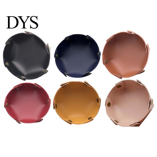 Home Office Storage Solution PU Leather Folding Tray, Waterproof Portable Jewelry Dish, Entryway Key Holder Retro Rivet Desktop Organizer Tray for And