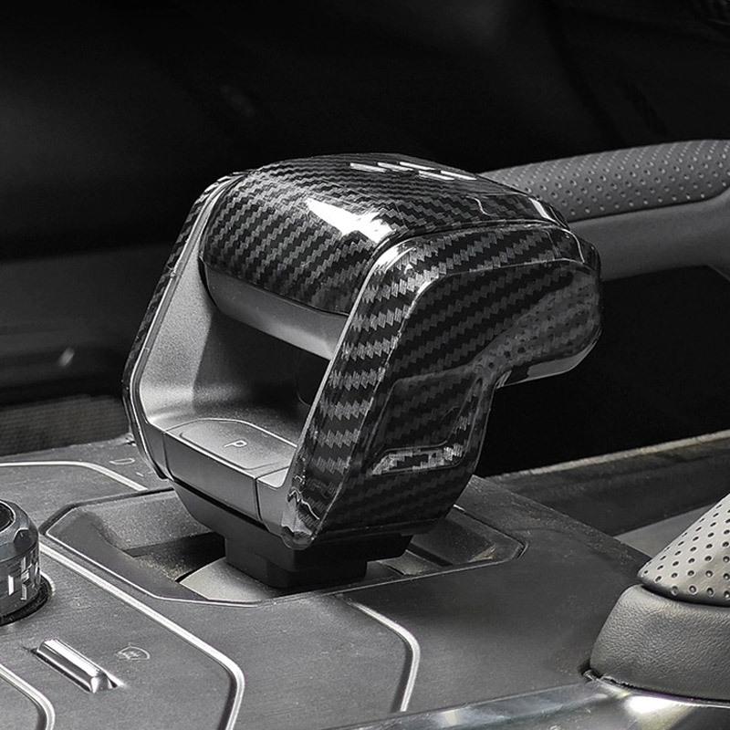 Vtear For Jetour T2 Traveler -2024 Gear Shift Cover Carbon Fiber Style Anti-Scratch ABS Interior Protective Accessories Part