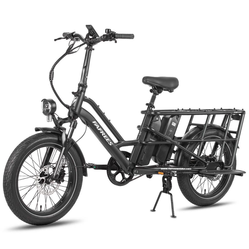 FAFREES FF20 CUV Outdoor Electric Freight Bicycle 48V12Ah Dual Battery 250W Motor Urban Commuting Electric Bike 20 Inch Fat Tires Convenient E-Bike