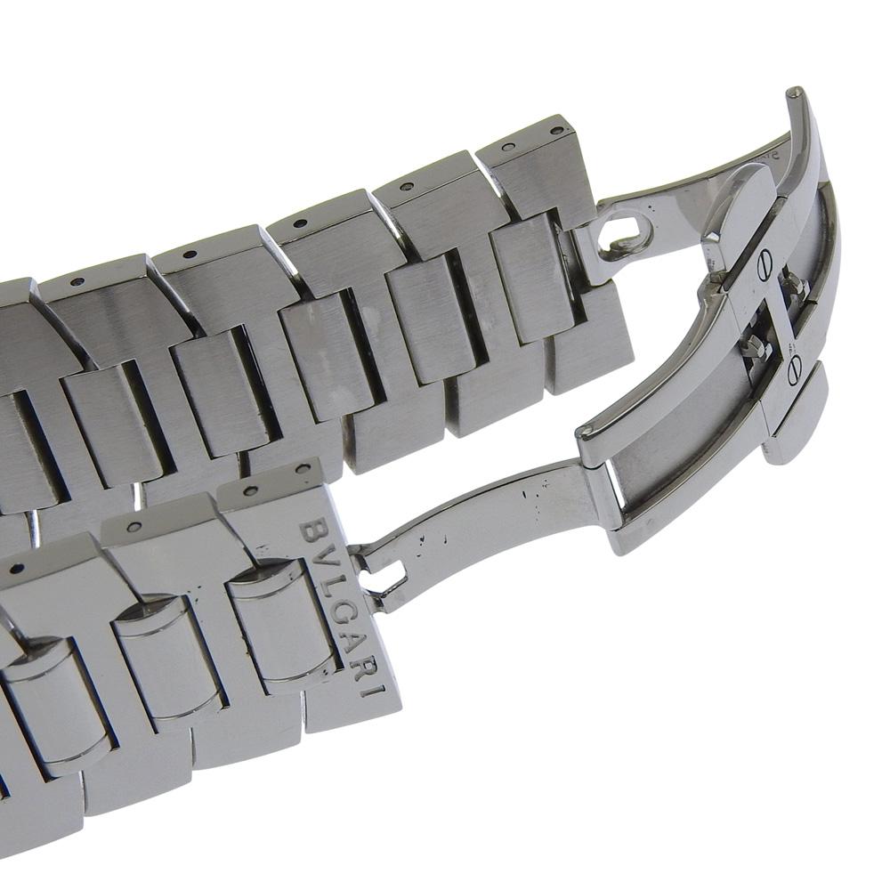 BVLGARI Assioma Watches AA48SCH Silver blackDial Stainless Steel Mechanical Automatic Chronograph mens Used