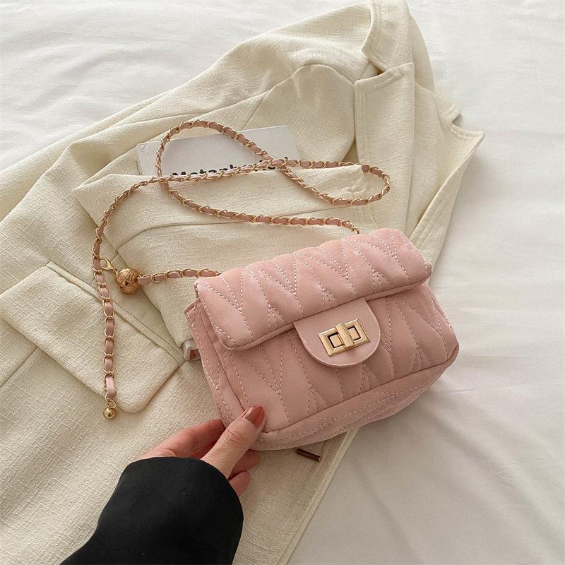 

Модная текстурная сумка-маленькая сумка интернет-знаменитости женская 2025 весна новая универсальная ins сумка-мессенджер мини маленькая квадратная сумка розовый