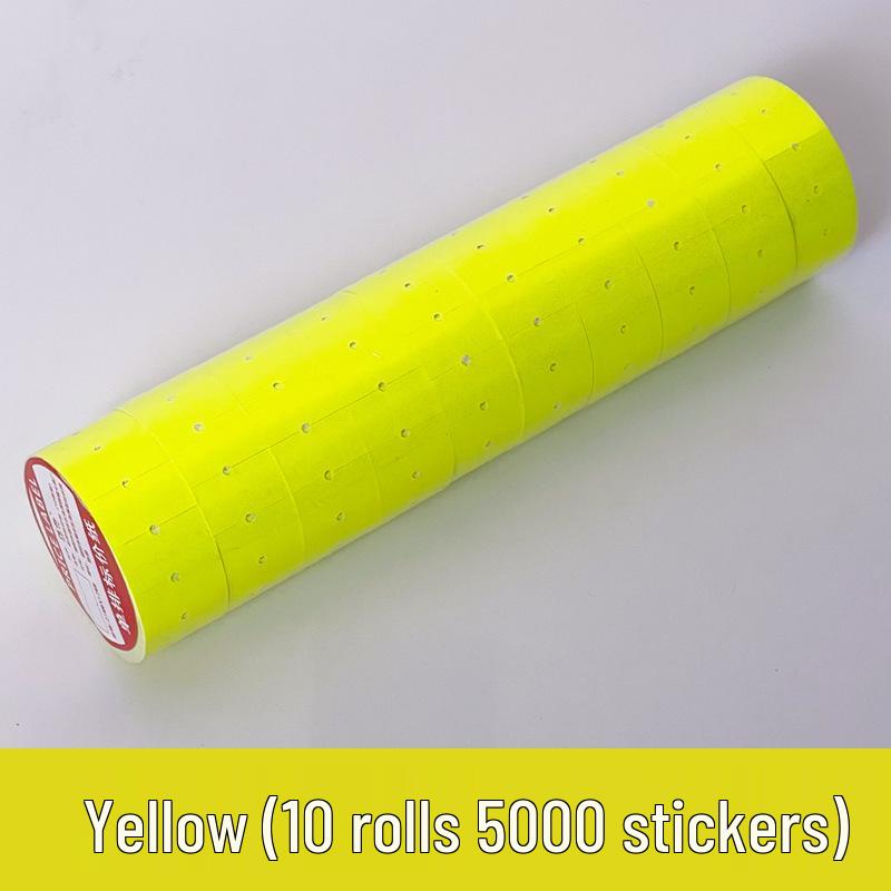 Single Row Price Labels & Coding Paper Tags - 10 Rolls, Free Shipping