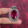 Rubellite Pendant, 925 Sterling Silver Pendant Gemstone Jewelry, Handmade Pendant Amazing Jewelry, Gift For Her