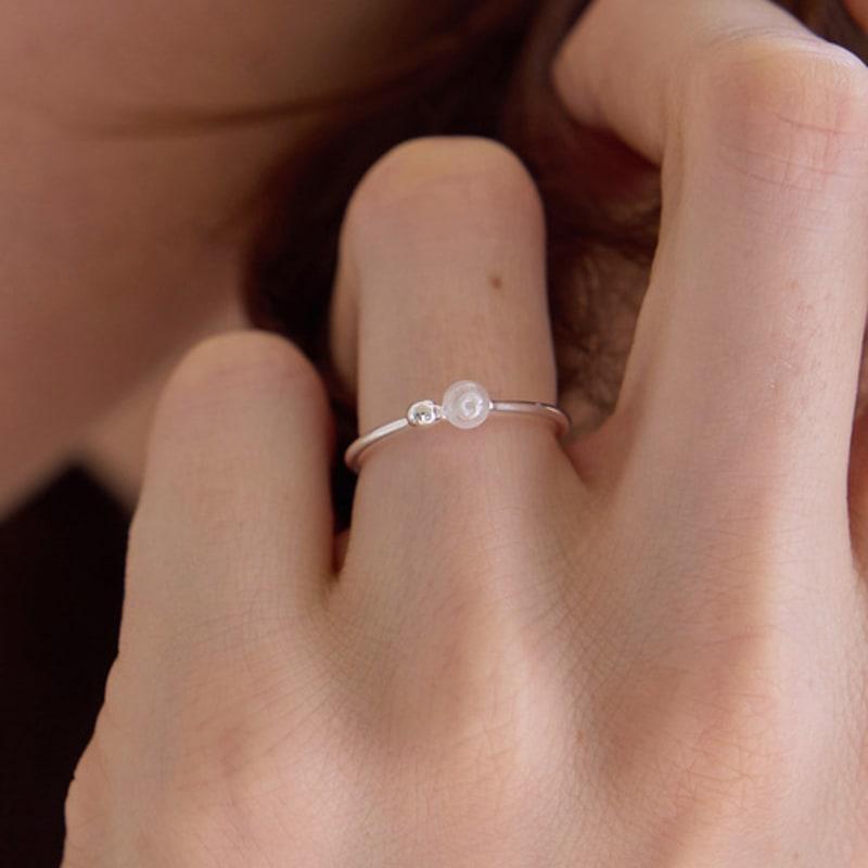 PAIGEFLYNN JEWELRY [925 Silver] Bubble Dew Do Open Ring