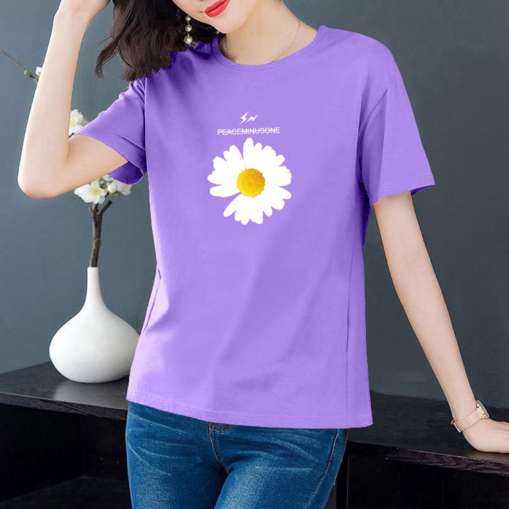 

Футболка с короткими рукавами, летняя женская, тонкая, корейская, с круглым вырезом, большого размера, повседневный дизайн, футболка в нишевом стиле 6XL