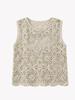 Luxury Sequin Hollow Knit Midi Skirt - Women's High-Waisted A-Line for Spring 2026