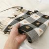 Women'S Autumn And Winter Heart-Patterned Scarf Plaid Comfortable Scarf Thick Warm Large Blanket Shawl Scarf Pashmina