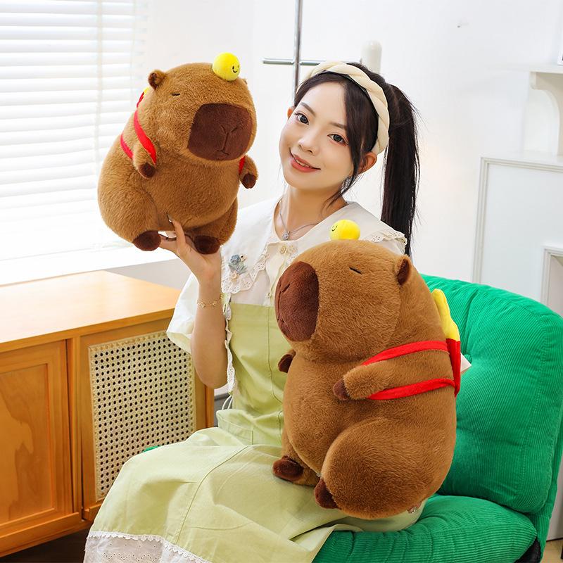 Peluche Capibara Carino Bambola Capibara da Tavolo Racchetta da Ping Pong Capibara Bambola da Cattura Matrimonio Spruzzatore