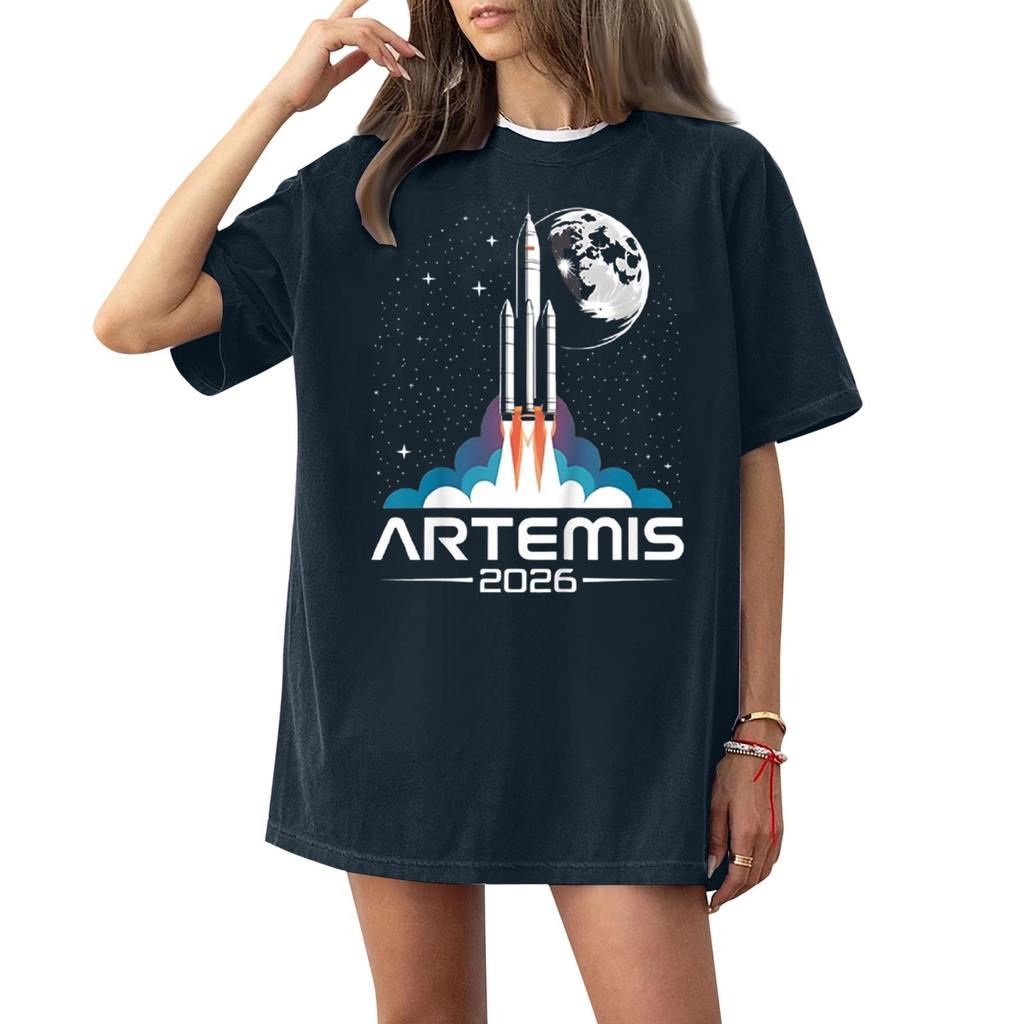 Damen Modisches Lässiges Kurzarm-T-Shirt mit Aufdruck Rundhals-Top