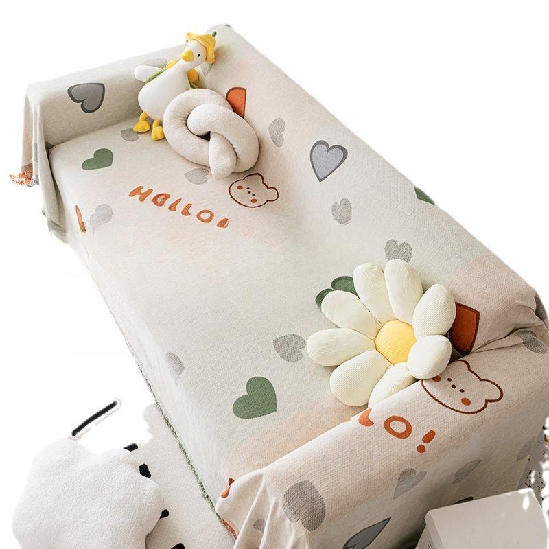 Nordic Simple Sofa Cover Cloth Four Seasons Universal Multi-Functional Sofa Towel Covers Non-Slip Stain Resistant Anti-Scratching