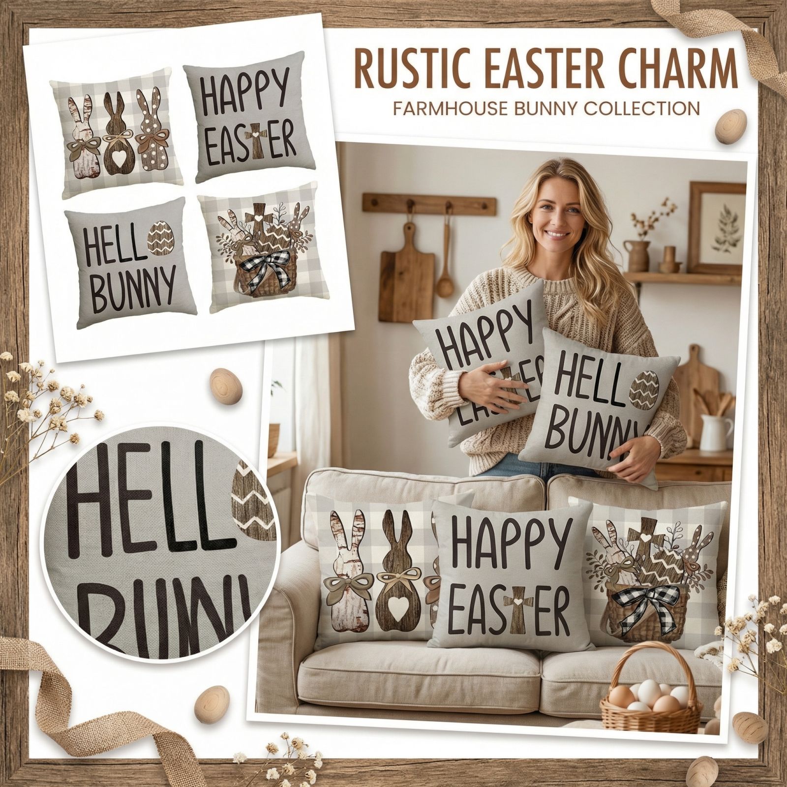 

Наволочка с пасхальным принтом 4 шт.