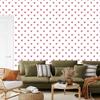 Heart Wallpaper White, Powder Pink and Pink 50x1000