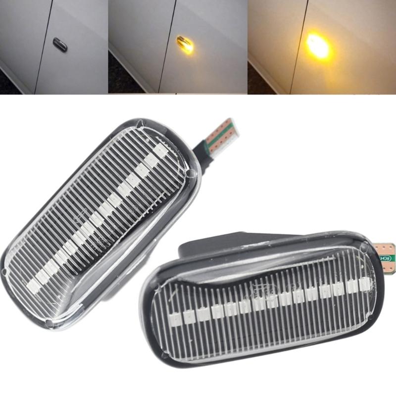 Waterproof Dustproof Bright LED Sequential Side Turn Signal Lamp Indicators for NA1 NA2 Vehicles Long Lasting Use 1 Pair