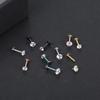 12Pcs Internally Threaded Labret Piercing Set Prevent Allergy Lip Labret Body Jewelry  Lip Piercing