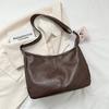 Stylish Large Capacity Women's Tote Bag For Winter Fashion With Vintage Charm And Soft Pu Material