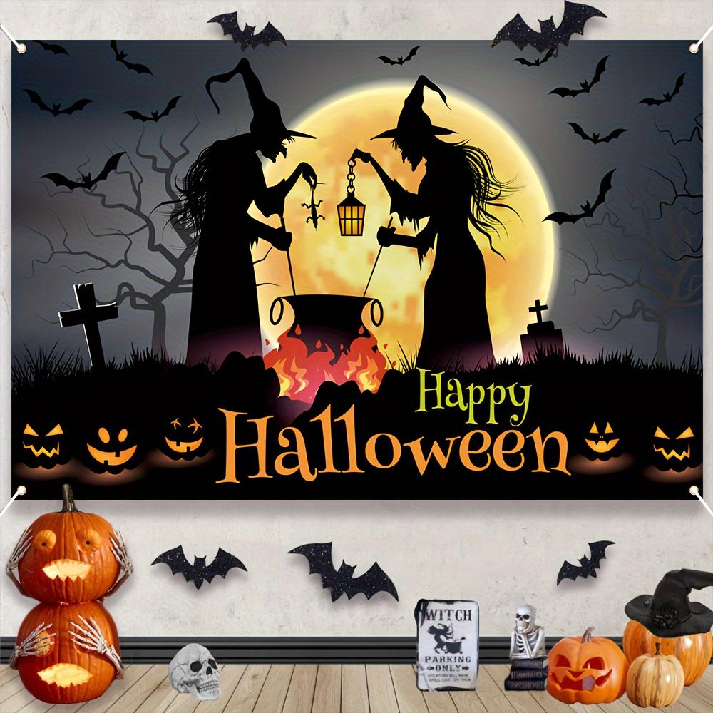 Halloween Witch Potion Party Banner - Durable Polyester Fiber