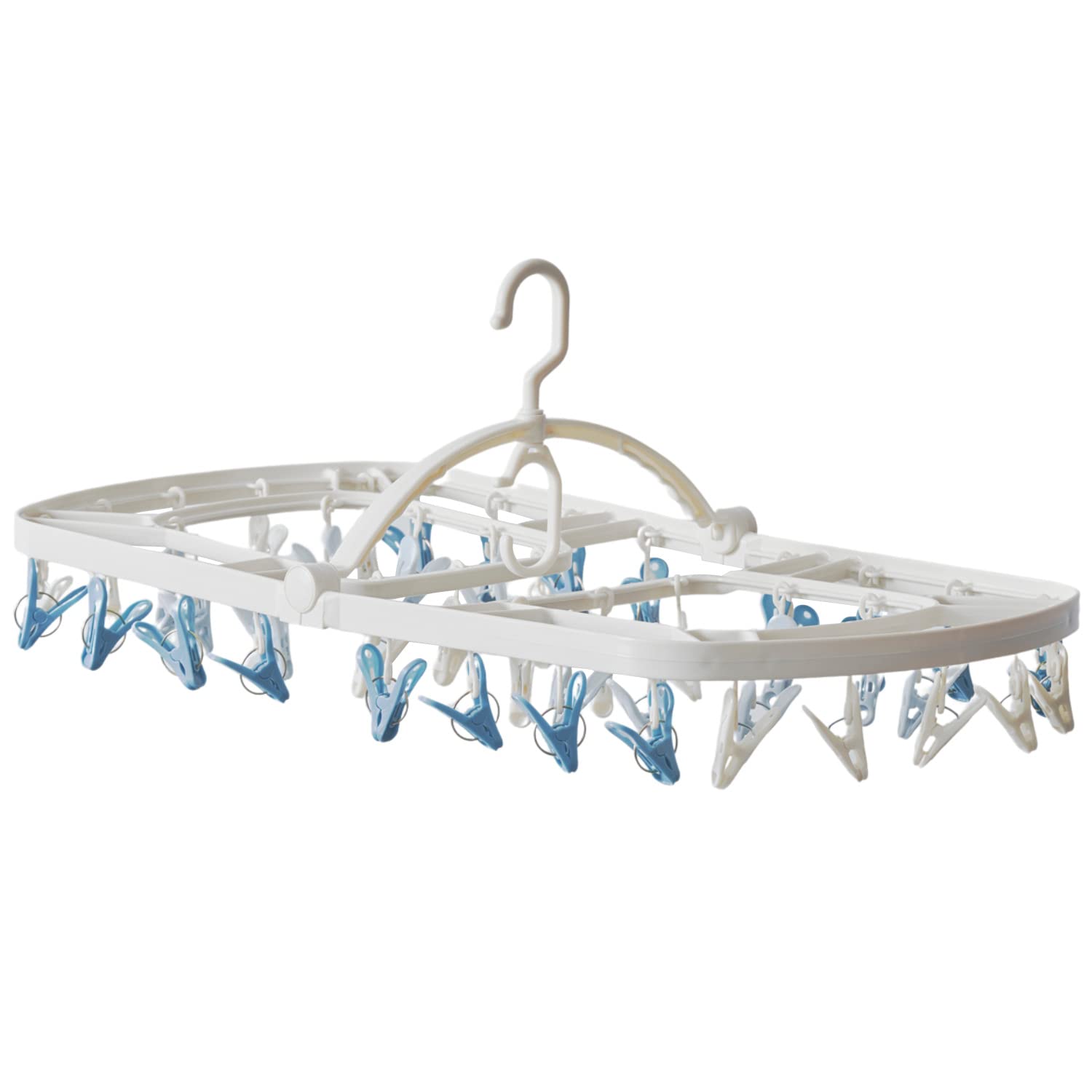 

Wahei Freiz Pinch Hanger, 44 Pinch Clothes, Different Clamping Strength for Different Drying, 3 Types of Clothes, Style Lab AMJ-0713