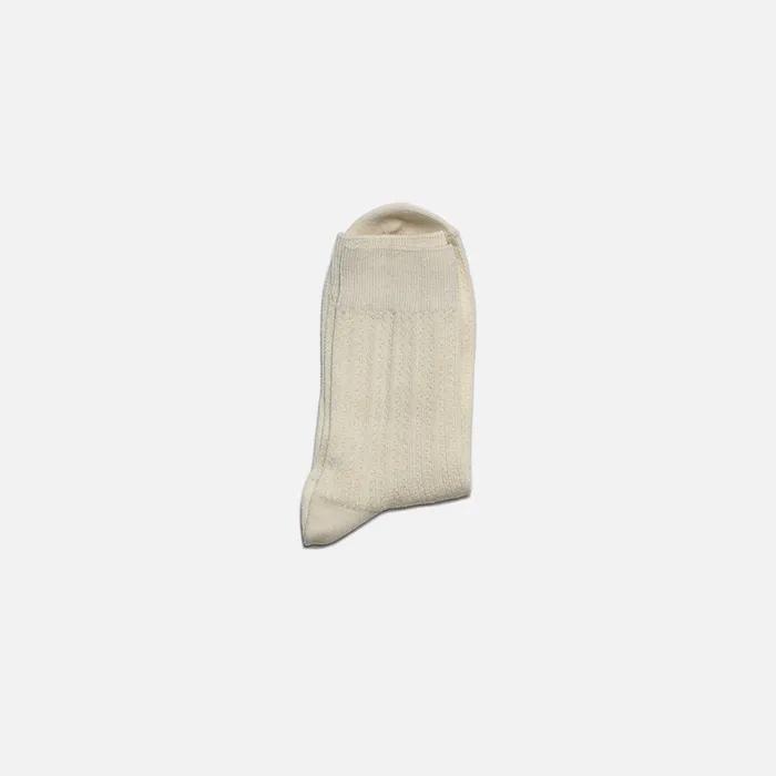 [Select Color 3-Pack][10 Colors] work#22 / Mesh & Rib Pattern Fashion Socks
