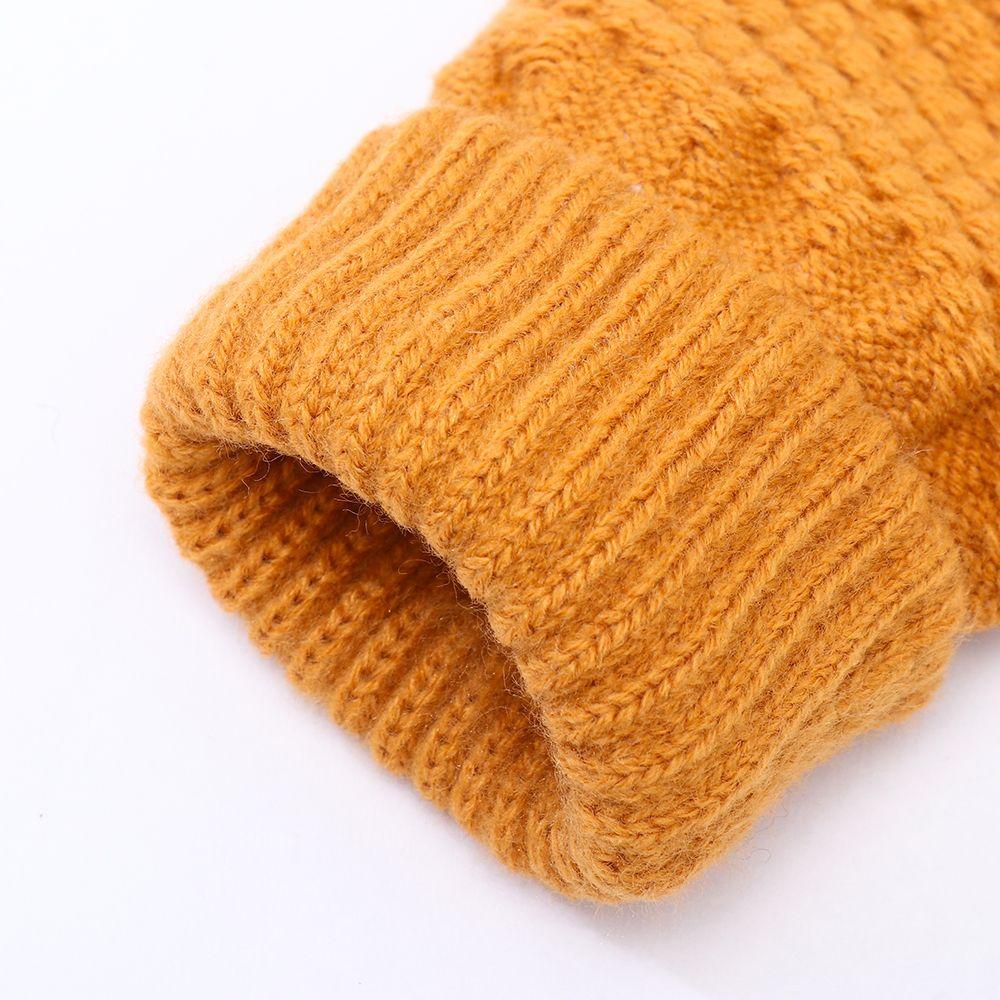Imitation Cashmere Mittens Winter Warm Full Finger Women Gloves Knitted Wool Mittens Touch Screen