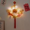 2026 Neues Vietnamesisches Frühlingsfest Leuchtende Wanddekoration Chinesischer Knoten Quaste LED Simulierte Blume Rote Frucht Neujahrsgeschenke