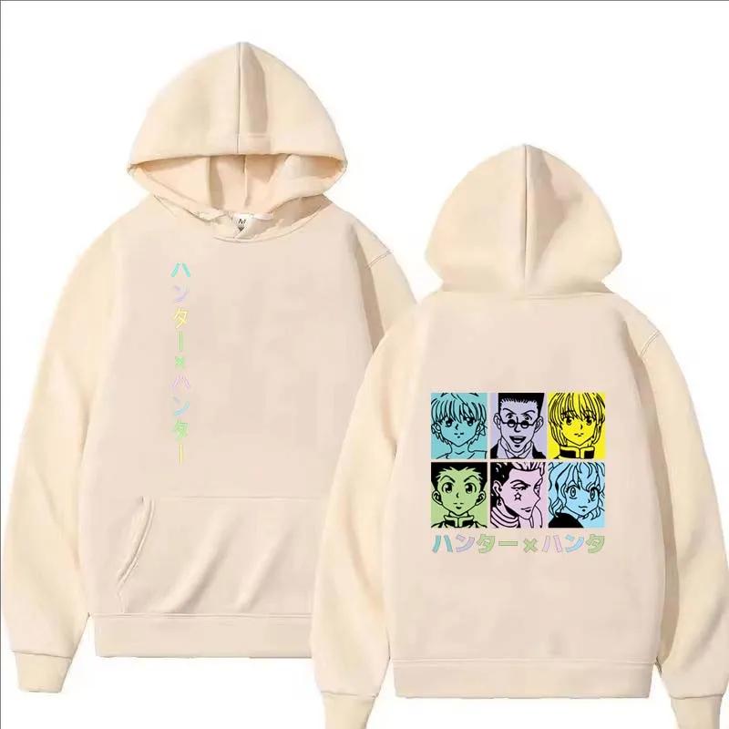 New Anime Hunter Hoodie Men Casual Harajuku High Street Long Sleeve Pullover Women Autumn Winter Fleece Fashion Sweatshirts