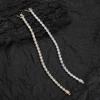 Alternating Oval Baguette 5A CZ Tennis Bracelet Copper Zircon Chain for Couples, Factory Bulk Supply Fashion Gift Stores Ready