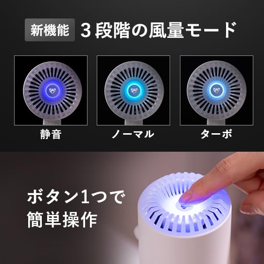 Airdog mini portable white mini portable Air purifier small car plastic bottle size TPA filter portable authorized sole agent in Japan is Two [Airdog