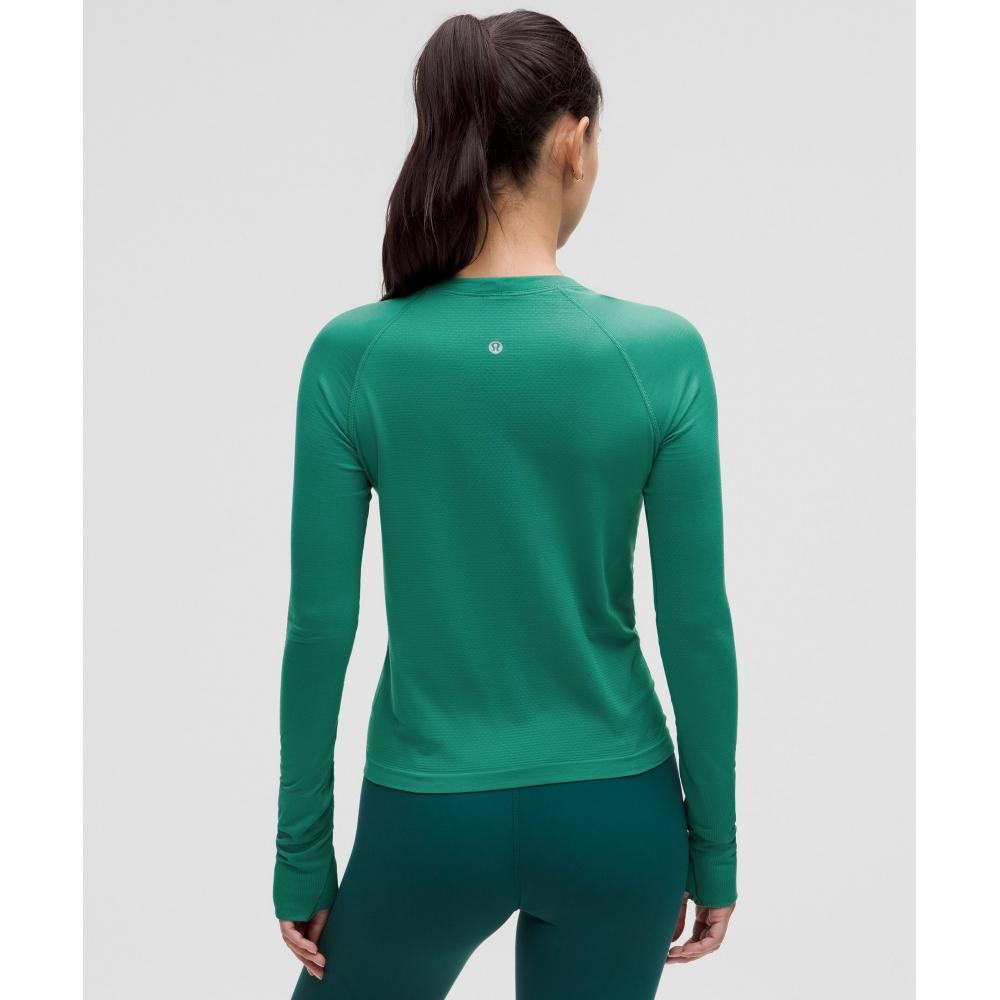 Lululemon Swiftly Tech Long Sleeve Shirt 2.0  Waist Length Teal Lagoon Teal Lagoon