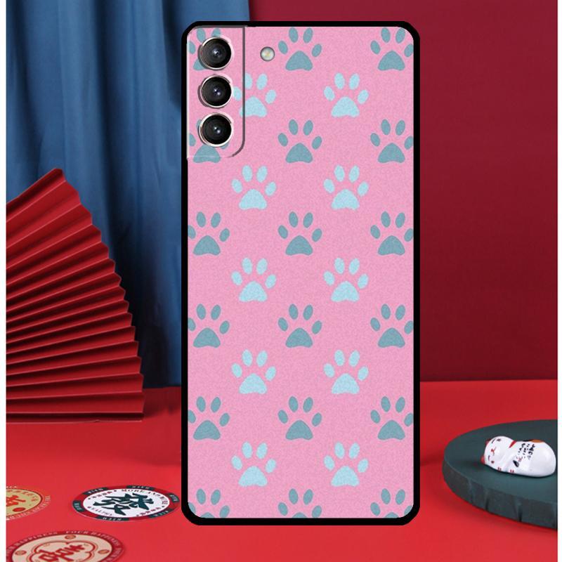 Cat Dog Paw Design Phone Case For Samsung Galaxy S25 Ultra S9 S10 S20 S21 S22 Plus S23 FE S24 Ultra Back Cover