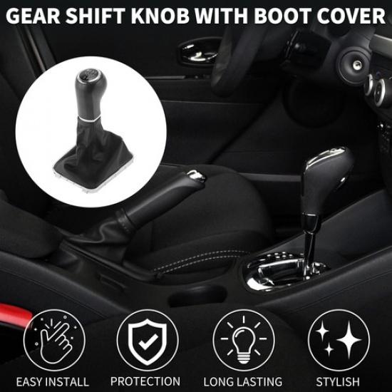 5 Speed Gear Shifter Knob with Cover for Vauxhall Zafira 2005-2010 Plastic