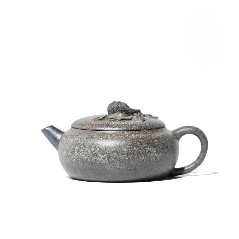 

130ml High-end Yixing Purple Clay Teapots Master Handmade Buddha s-hand Pot Raw Ore Bloom Mud Kettle With Filter Zisha Tea Set
