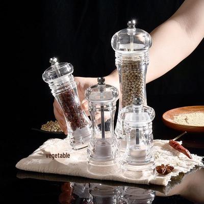 Transparante Acryl Handmatige Peper- en Zeezoutmolen