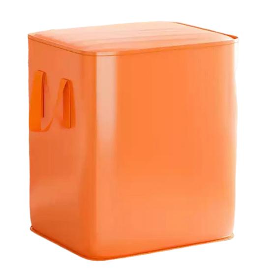 Clothing Blanket Storage Bag with Reinforced Handle Large Capacity Zipper Closure Waterproof Comforter Blanket Container