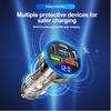 200W 6 Ports Car Charger Fast Charging PD QC3.0 USB C Car Phone Charger Type C Adapter In Car For iPhone Samsung Huawei Xiaomi